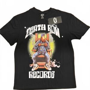 Death Row Records Snoop Dogg "Still Smokin" Black Graphic Tee | Men’s M | NEW